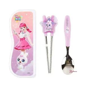 캐치티니핑5 양손교정젓가락 깡총핑 스푼 케이스세트tuv917
