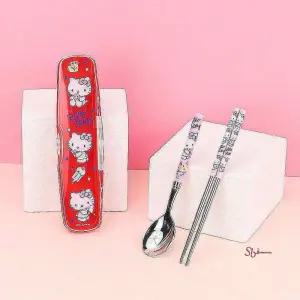 스텐 포크 수저 숟가락 어린이세트def914