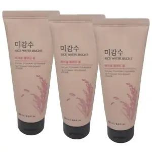 더페이스샵 미감수 브라이트 클렌징 폼 300ml x 3개 (약알칼리성 쌀뜨물)