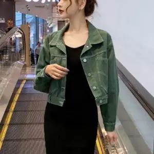 [JED] 데님 크롭 청자켓 숏 여성 자켓 재킷 점퍼 봄 데일리 가을 아우터 간절기 세미