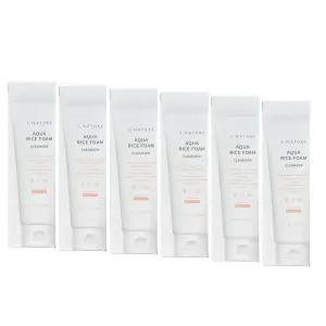 에스네이처 아쿠아 라이스 약산성 클렌징폼 160ml 6개