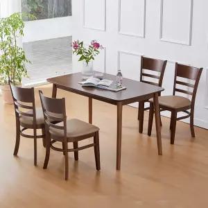 아슬란 캘빈 1200 4인 식탁세트 (의자4개)