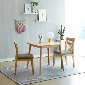 아슬란 제시 2인 원목 식탁세트