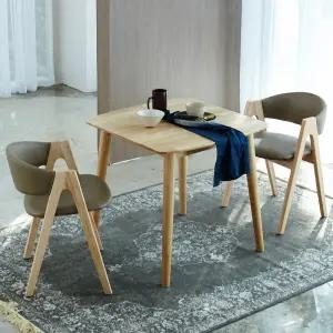 아슬란 하프 2인 원목 식탁세트