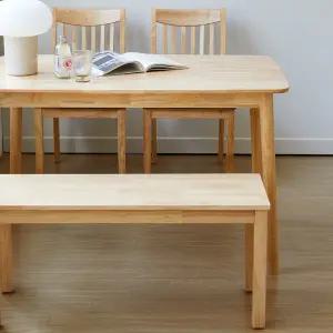 아슬란 제시 1500 4인 원목 식탁세트(의자2+벤치1)