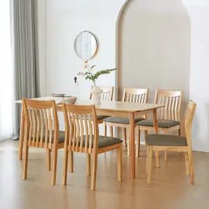 아슬란 제시 1800 6인 원목 식탁세트(의자6개)