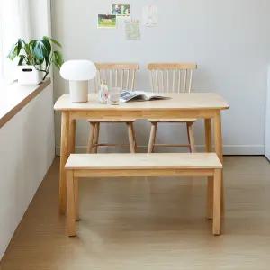 아슬란 토토 1200 4인 원목 식탁세트 (의자2+벤치1)