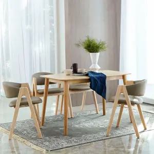 아슬란 하프 1200 4인 원목 식탁세트 (의자4개)