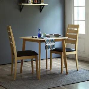 캔버라 루마니아 2인 원목 식탁세트