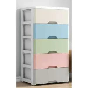 와이드 플라스틱 서랍장 데일리 정리함 수납함 다용도 혼합