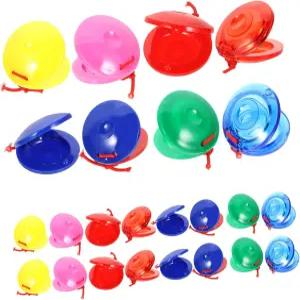 부드러운 바디 랜덤 컬러로 소년들에게 안전한 리듬을 제공하는 초기 음악 교육용 캐스터네츠를 위한