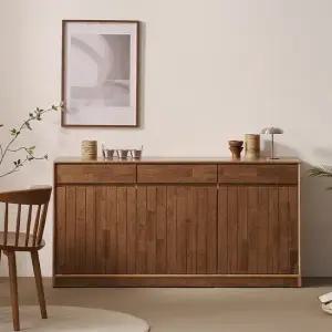 헤이즐 원목 광폭 와이드 서랍 수납장 그릇장 1600 GM558