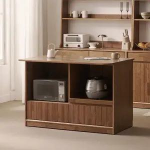 헤이즐 원목 광파오븐 아일랜드 홈바 식탁 렌지대 1200x750 GM534