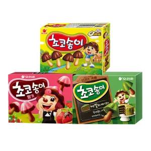 오리온 초코송이 3종 초코+딸기 144g+제주말차케이크맛 216g (총 3개)