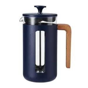 La Cafetiere Pisa Cafetiere, 8컵/1L, 내열성 붕규산 유리 및 잡기 쉬운 플런저가 있는 스테인리스 스틸
