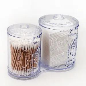 [에스에스_62]화장솜 면봉케이스 투명 화장솜케이스 보관함