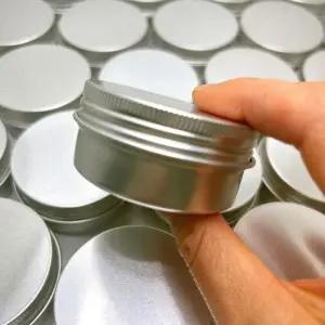 [에스에스_62]원형 알루미늄 여행용 소분기 크림 용기