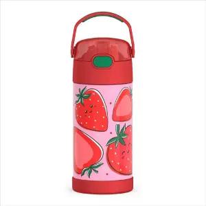 THERMOS FUNTAINER 빨대 포함 물병 - 355ml(12온스) - 아동용 스테인리스 스틸 진공 단열 물병, 뚜껑 포함,