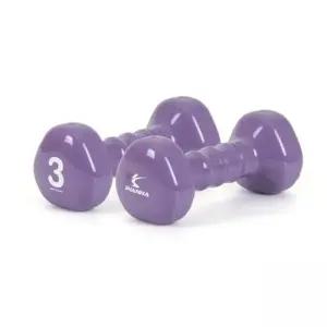 아이워너 미용 덤벨 삼각 아령 3kg 스모키퍼플 근력 운동