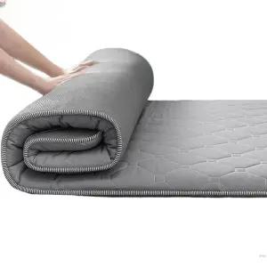 두꺼운 매트 요 기숙사 옐로우 펜션 손님용 토퍼 누빔 바닥 사계절 이불