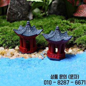 미니 책상 장식 도리이 문 일본 정원 신사 마이크로 스톤 가제보 선반 2 개