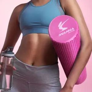 아이워너 요가 폼롤러 원형 91cm 필라테스 홈트 스트레칭 마사지