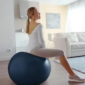 아이워너 요가 헬스 안티버스트 짐볼 75cm 스트레칭 임산부