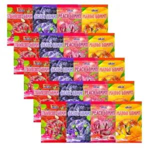 오키오젤리4종 딸기+포도+피치+망고(5개씩)