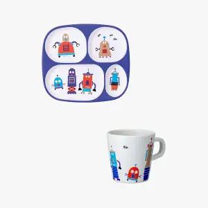 [보리보리/쁘띠쥬르]로봇 식판 머그컵 세트
