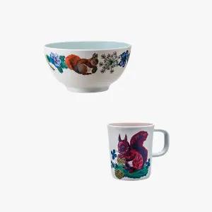 [보리보리/쁘띠쥬르]애니멀 볼 머그세트 다람쥐