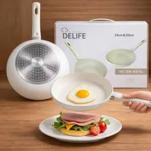 인덕션 후라이팬 2종세트 세라믹 프라이팬 판촉물 사은품 답례품 코집들이선물 볶음팬 궁중팬 선물세트