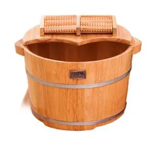 원목 족욕통 발 마사지 편백나무 족탕기 욕실 대야 습식