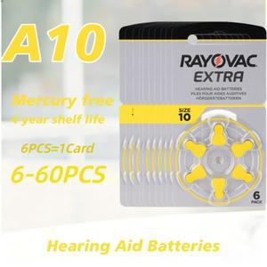 레이오박 엑스트라 A10 10A PR70 보청기 배터리 6-60개입 디지털 장시간 지속력 & 안정적인 1.4V 아연-공기