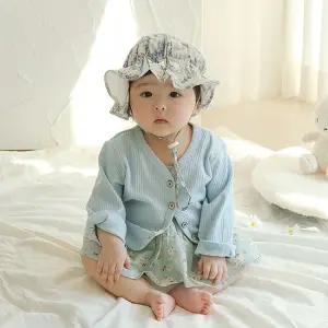 귀욤뽀짝한 쪼꼬미의 귀여운 가디건 - 아기 골지 가디건