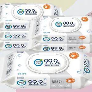 깨끗한나라 소독티슈 60매6팩 알콜티슈 차량용물티슈 세정티슈 살균 x3SET(SH)