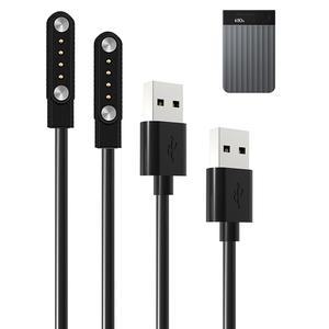 [미국배송] 플라우드 노트 프로 AI 음성 녹음기 충전기용 BOVUGAC 2팩 AI와 호환되는 자기 교체 충전 케이블. (블랙)