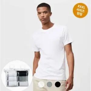 백화점 지오다노 면 라운드 3팩 반팔 기본 티셔츠 243801