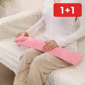 여성 온수 생리통 보온물주머니 롱 복부 허리 찜질팩 극세사  1+1