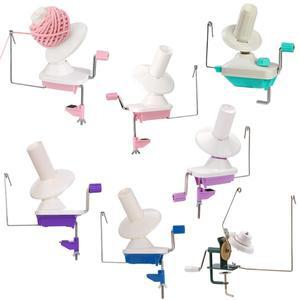 Imazy 원사 케이크 와인더 스피너 크로 셰  용 수동 작동하는 볼 기계 공예 도구 용품