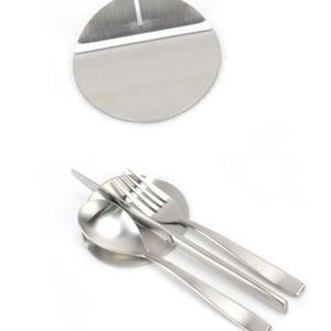 [2개구성] 스푼 포크 칼 9x8.5cm 원형 정리 스텐 받침 AEWAC502A