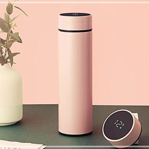 [2개구성] 트리 망 보냉 운동 티 텀블러 LED 온도표시 병 보온 차 분유 E 휴대용 스마트 등산 LWEB1C6E