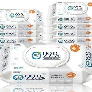 깨끗한나라 소독티슈 60매10팩 알콜티슈 차량용물티슈 x3SET(SH) (4661...