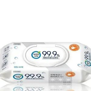 깨끗한나라 손소독티슈 캡형60매1개 소독물티슈 x3SET(SH) (46611325)