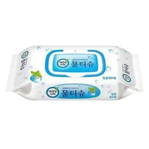 깨끗한나라 페퍼민트 물티슈 60매캡 x 1팩 x3SET(SH) (46611278)