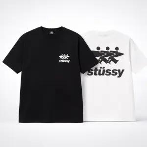 스투시 서프 워크 반팔 티셔츠 화이트 블랙 1905089