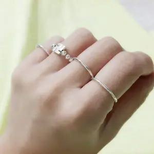 S191 여성 만자 반지 여성 링 유니크 실버 반지 (실버 925) 우정반지