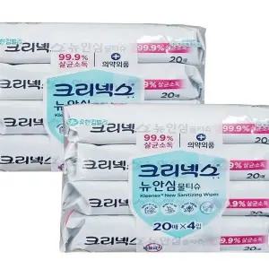 크리넥스 소독티슈 60매4개 알콜티슈 티슈 차량용물티슈 x3SET(SH) (4...