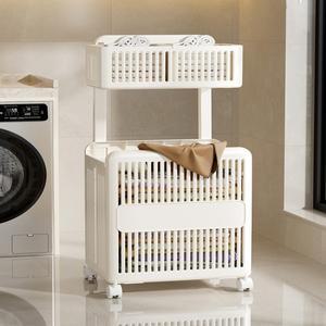 대용량 욕실 세탁 바구니 가정용 휴대용 화장실 빨랫감 보관 장난감 정리대  스타일