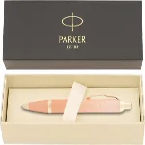각인된 파커 IM 글쓰기 의식 볼펜 개인 맞춤형 오렌지 골드 트림 럭셔리 이그제큐티브 펜 비즈니스 리더를