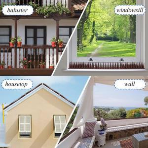 플라스틱 새 퇴치용 호환 돌기 탈부착 가능한 다람쥐 고양이 비둘기 스파이크 울타리 벽 등반 방지 못